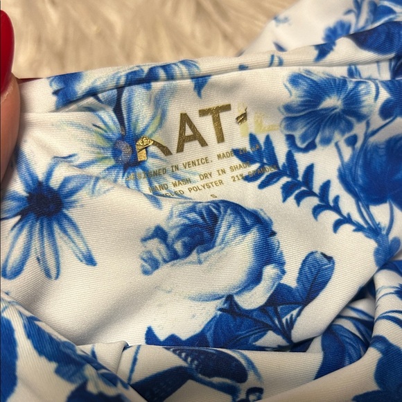 NWOT Skatie One Piece Swimsuit in Wisteria Print - Picture 4 of 4